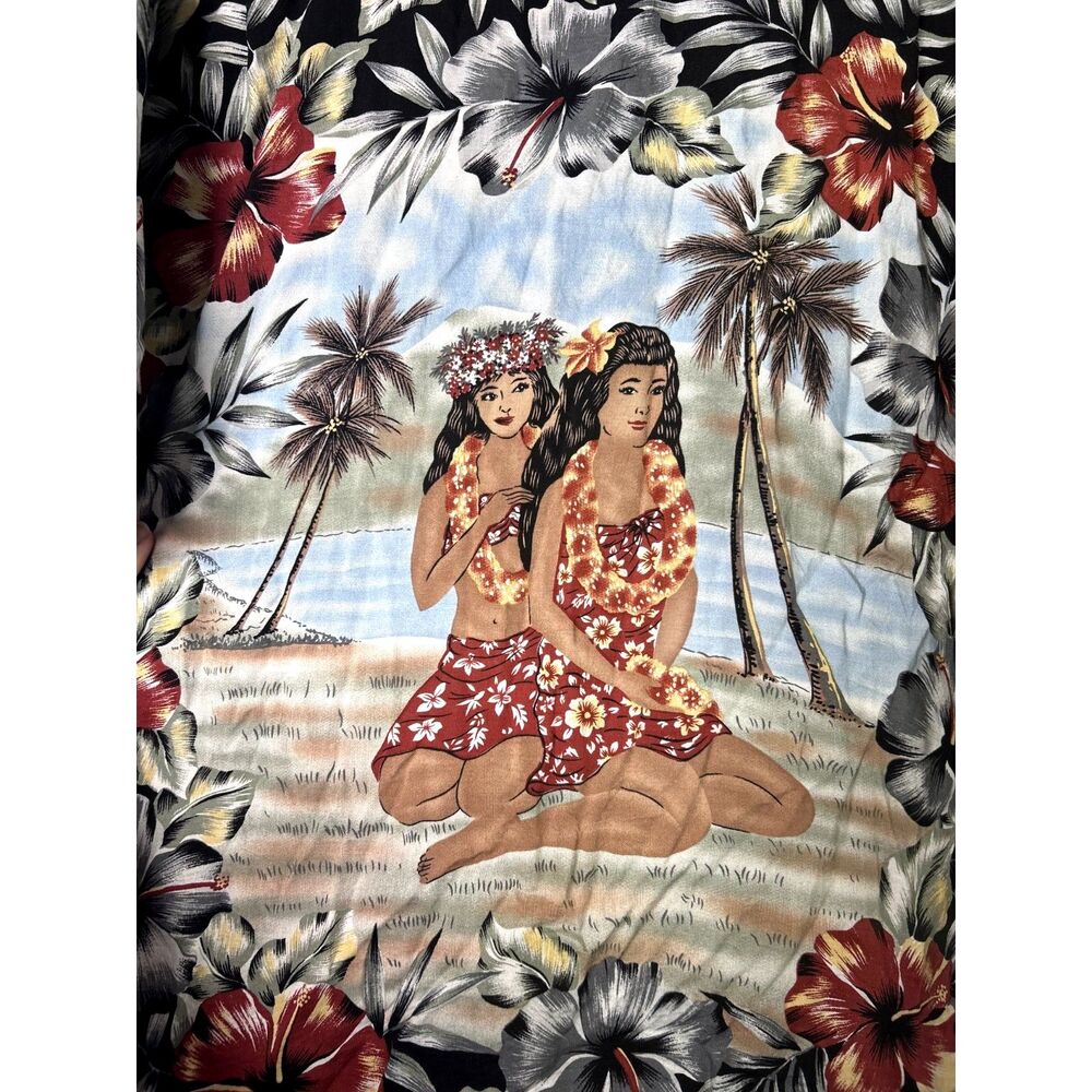 Vtg Kennington Ltd Mens Hawaiian Shirt XL Island Tropical Aloha Hibiscus Cruise